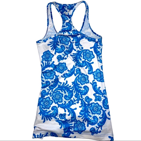 Lululemon Cool Racerback in Laceoflage Beaming Blue - Picture 3 of 3